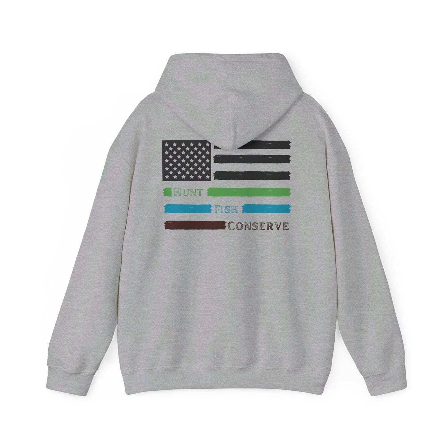 Hunt Fish Conserve Patriotic Hoodie