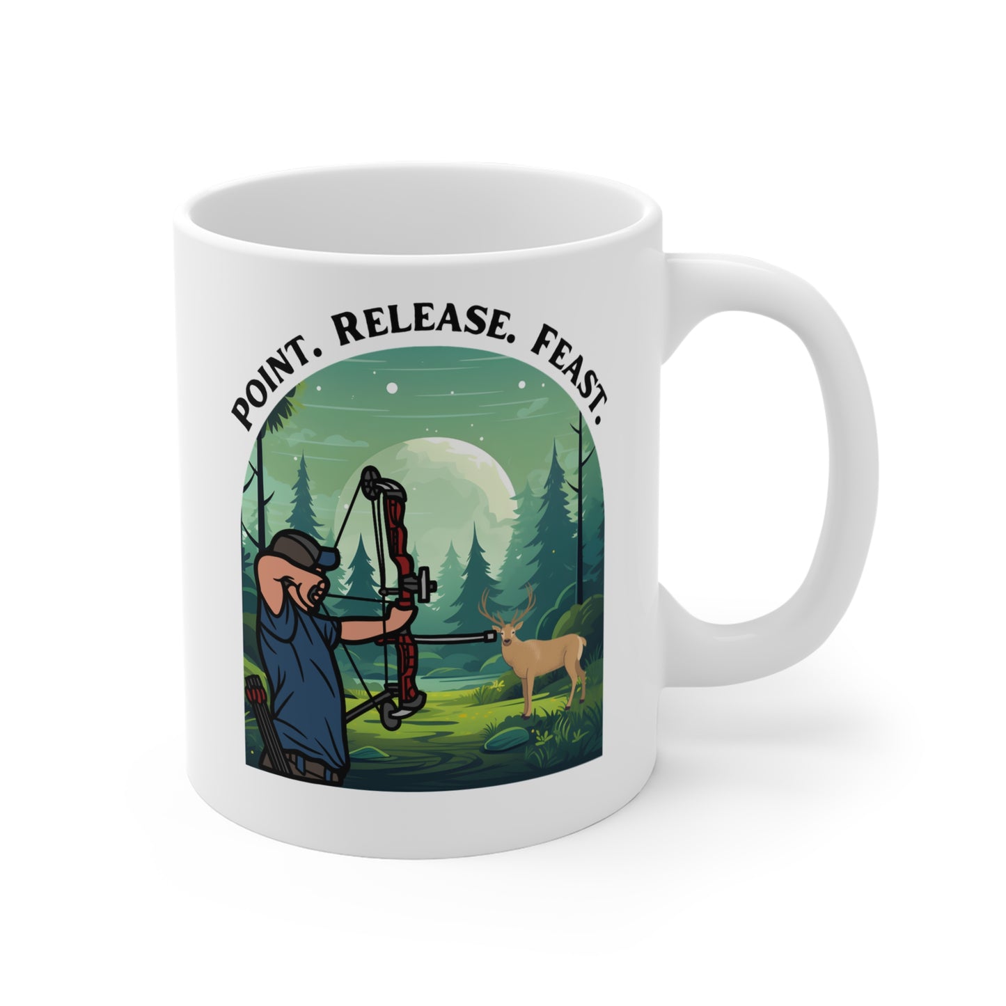 Bow hunting Mug Point Release Feast