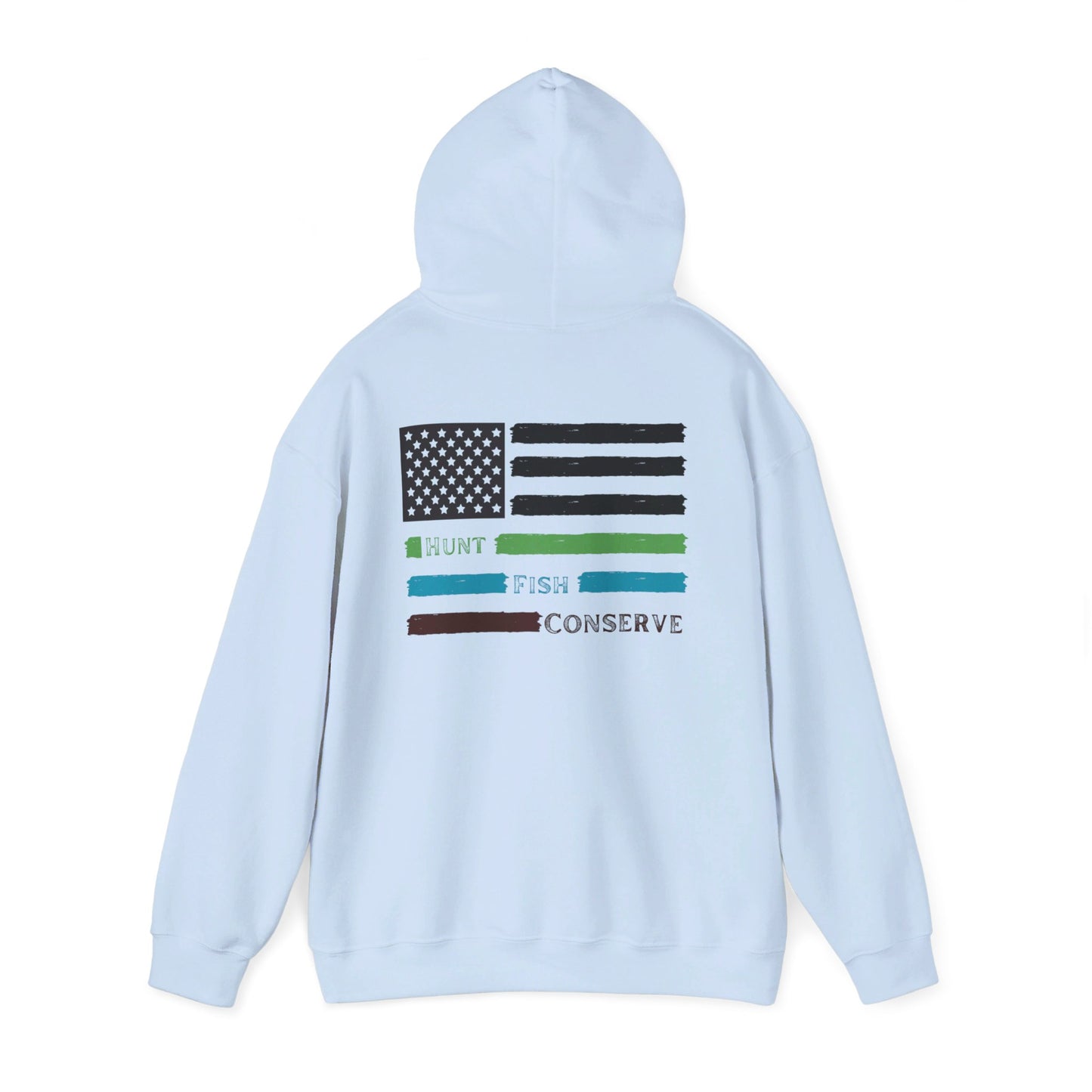 Hunt Fish Conserve Patriotic Hoodie