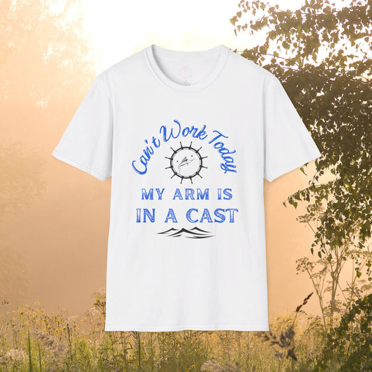 Arm In A Cast Fishing T Shirt