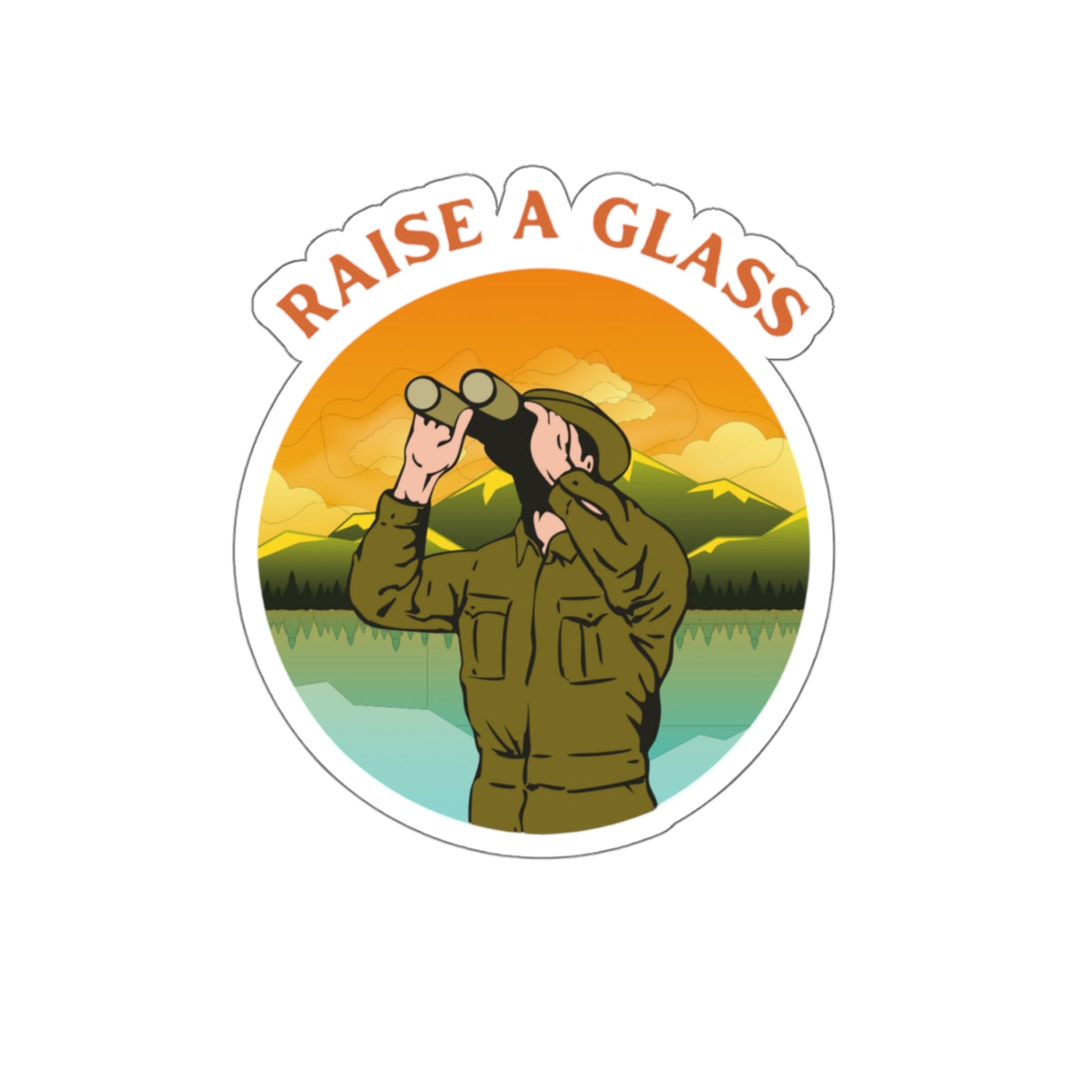 Raise a Glass Sticker