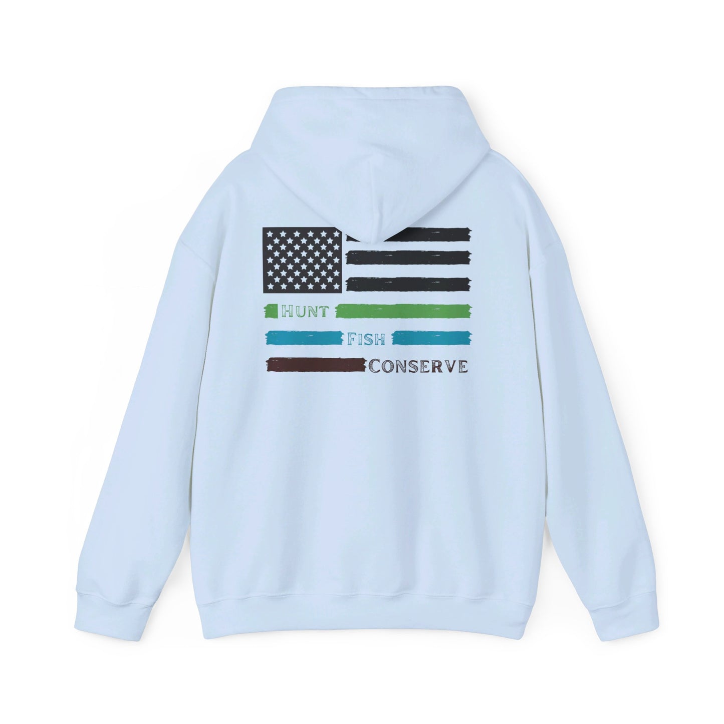 Hunt Fish Conserve Patriotic Hoodie