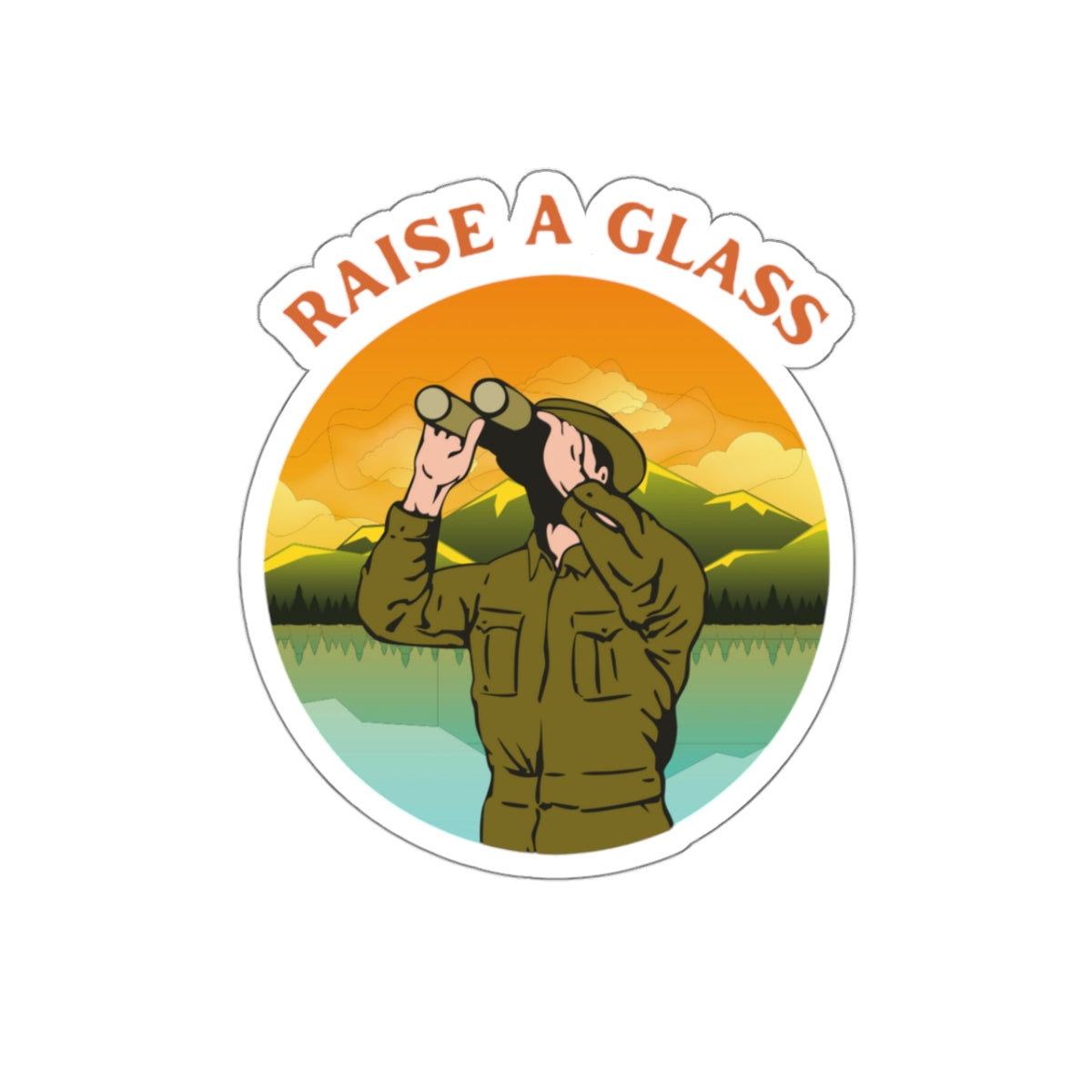 Raise a Glass Sticker