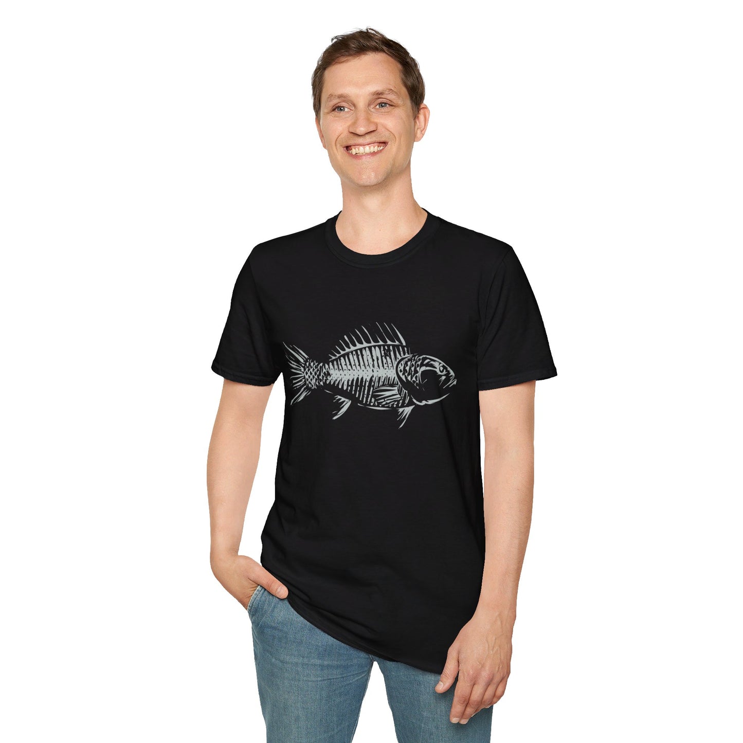 Skeletal Fish T Shirt