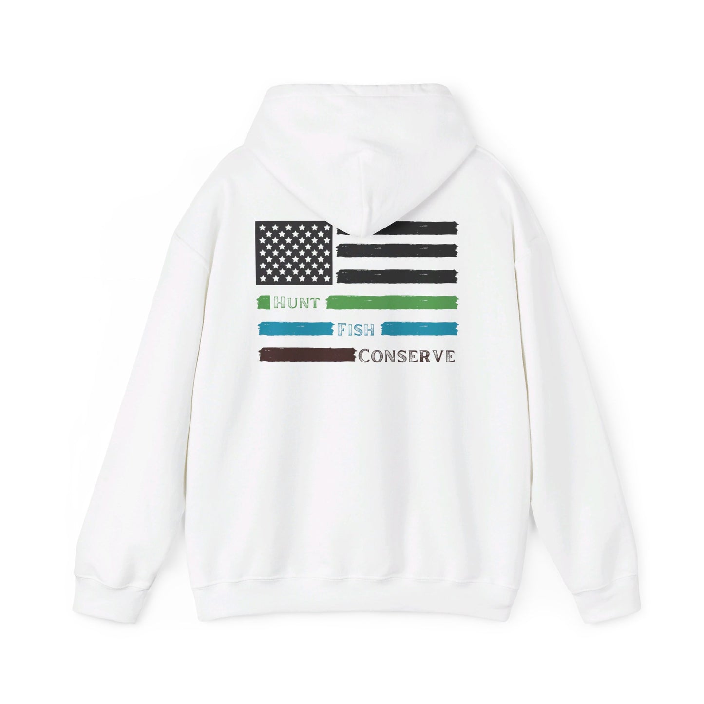 Hunt Fish Conserve Patriotic Hoodie